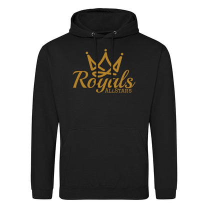Personalised Royals AllStars Gold Logo Adults Unisex Hoodie