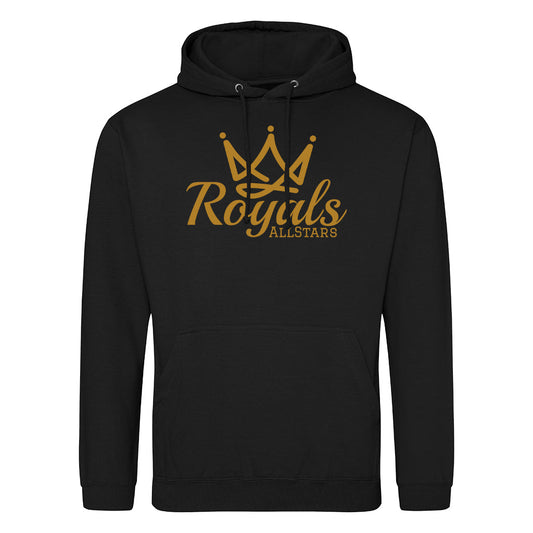 Personalised Royals AllStars Gold Logo Adults Unisex Hoodie