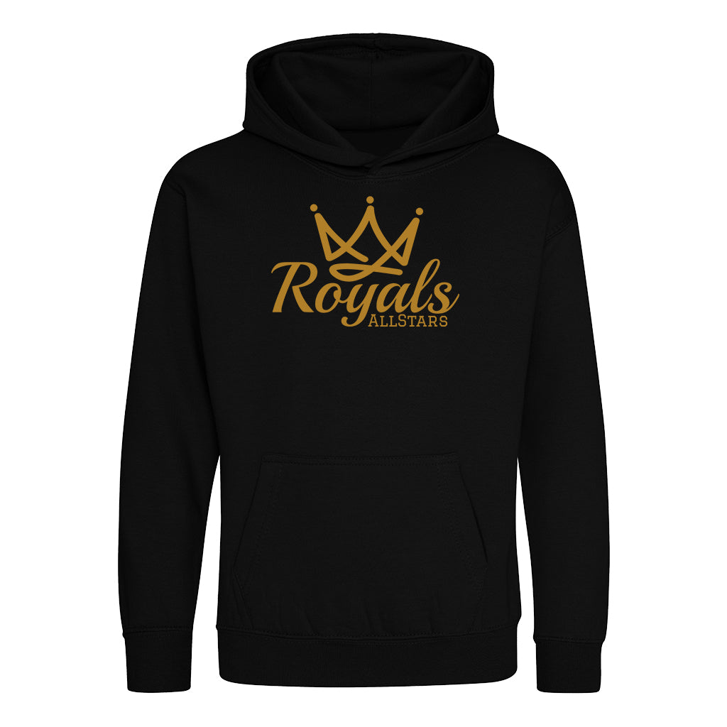 Personalised Royals AllStars Gold Logo Kids Hoodie
