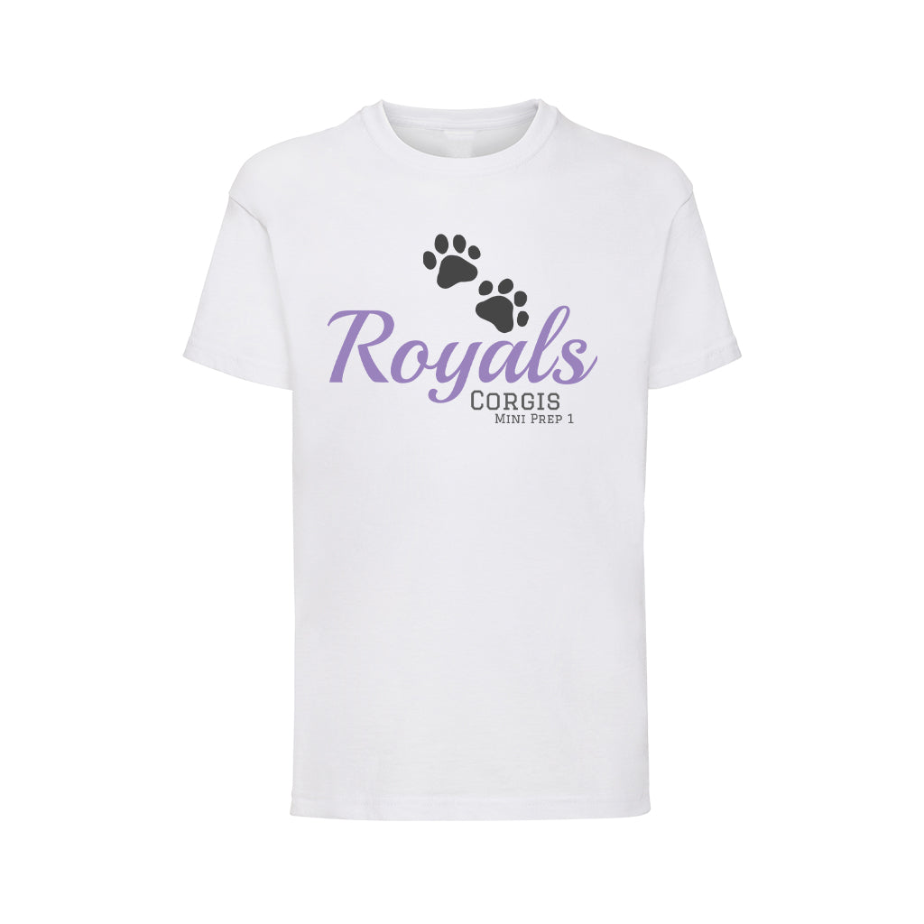 Royals Corgis Mini Prep 1 Kids T-Shirt