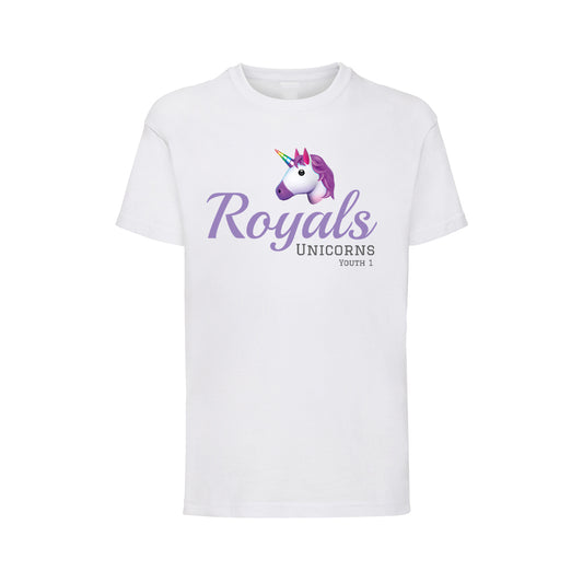 Royals Unicorns Youth 1 Kids T-Shirt