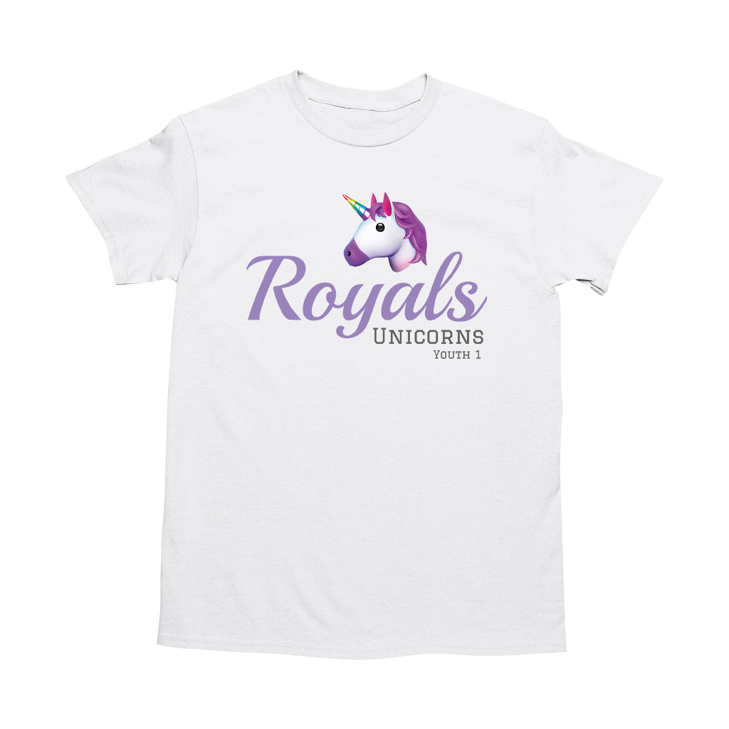 Royals Unicorns Youth 1 Adults Unisex T-Shirt