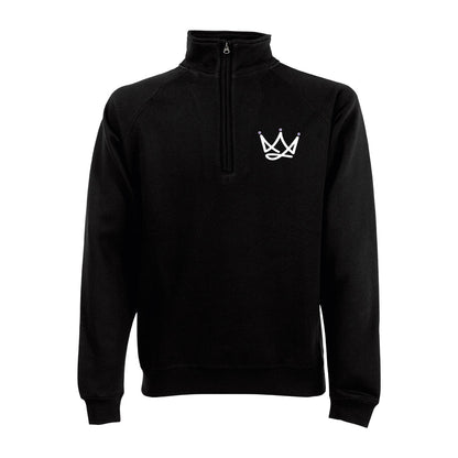 Personalised Royals Cheerleader Adults Unisex 1/4 Zip-Neck Sweatshirt