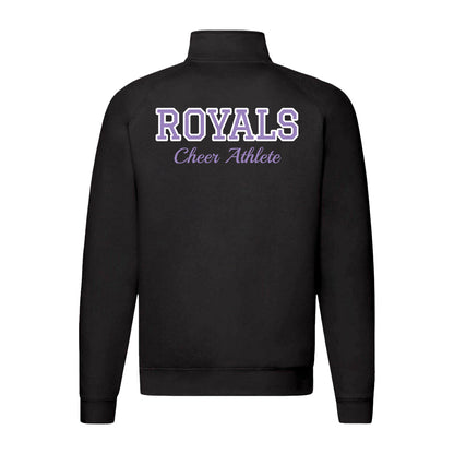 Personalised Royals Cheer Athlete Adults Unisex 1/4 Zip-Neck Sweatshirt